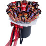Шляпная коробка с конфетами и Coca-Cola «Сладкий премиум»